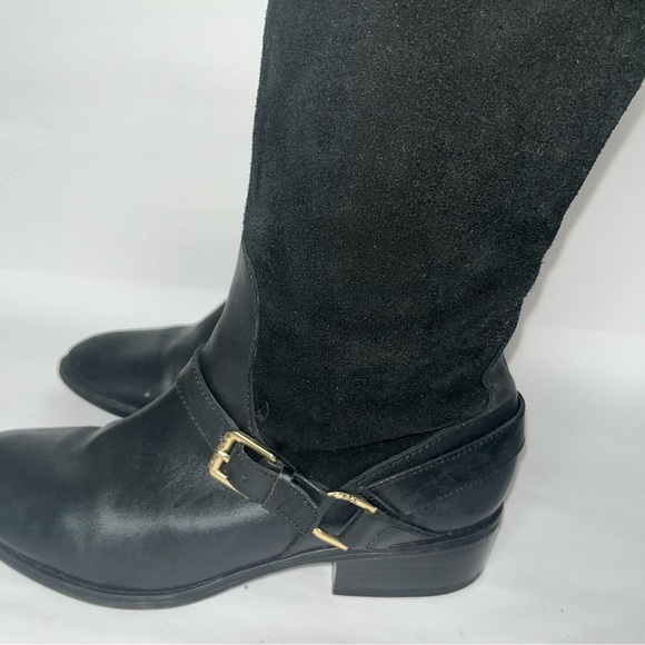 RALPH LAUREN Mila Black Leather Equestrian Boot size 7B - Picture 3 of 10